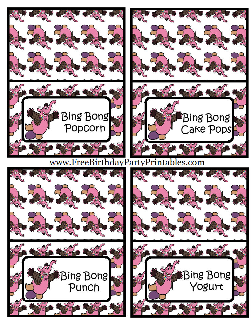 Bing Bong Inside Out Printable Cutouts